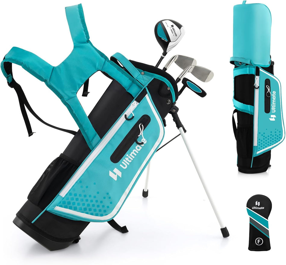 ULTIMATE Junior Complete Golf Club Set, Right Handed Kids Complete Golf Set for Ages 5-7 Boys Girls
