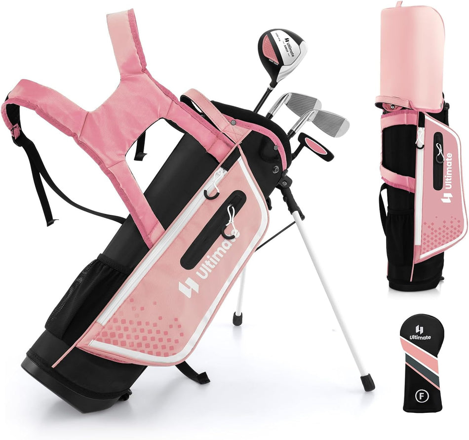 ULTIMATE Junior Complete Golf Club Set, Right Handed Kids Complete Golf Set for Ages 5-7 Boys Girls