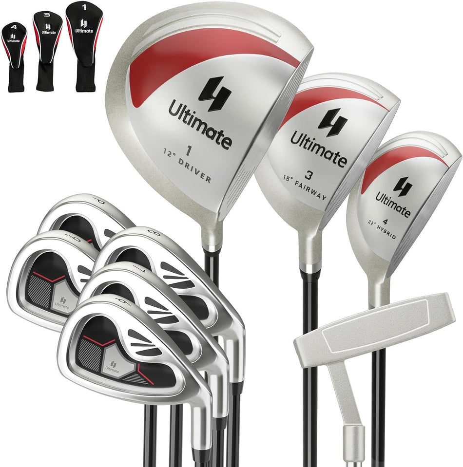 ULTIMATE Lady’s Complete Golf Club Set, 9-Piece Golf Clubs Set, Professional Golf Clubs for Women Right Hand