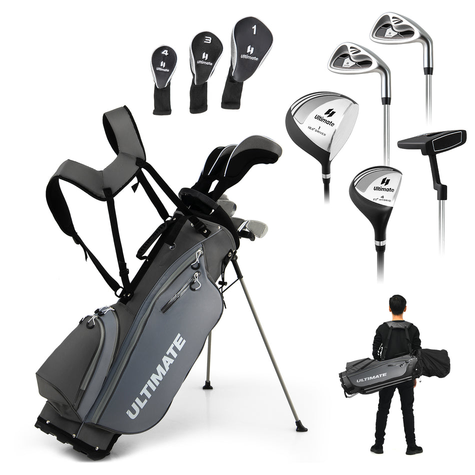 ULTIMATE Men's Golf Club Set, Complete Golf Club Package Set with Bag
