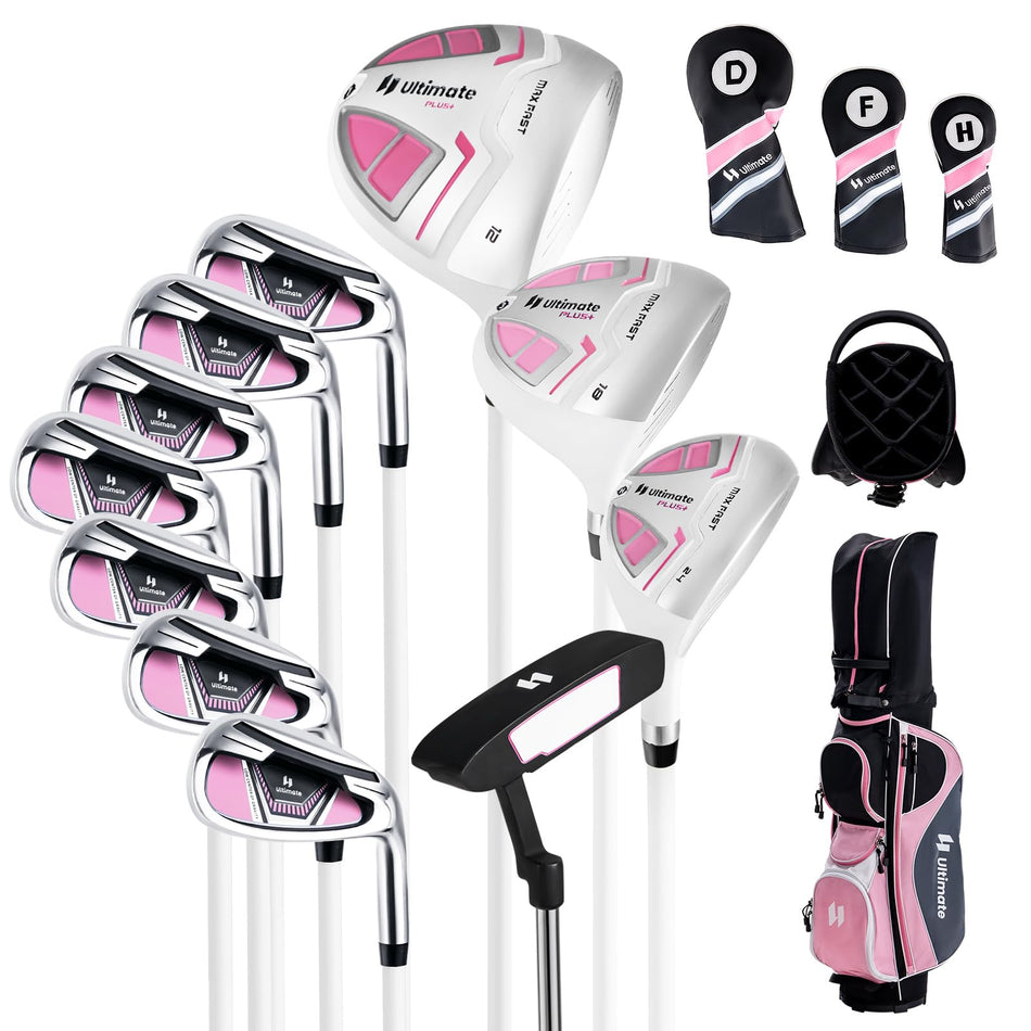 ULTIMATE Women's Complete Golf Club Set, 11-Piece Golf Club Package Set incl. Right Handed