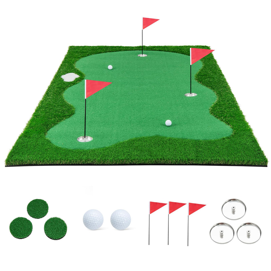 ULTIMATE 10x5 FT Stimulate Golf Putting Green, Professional Golf Training Mat