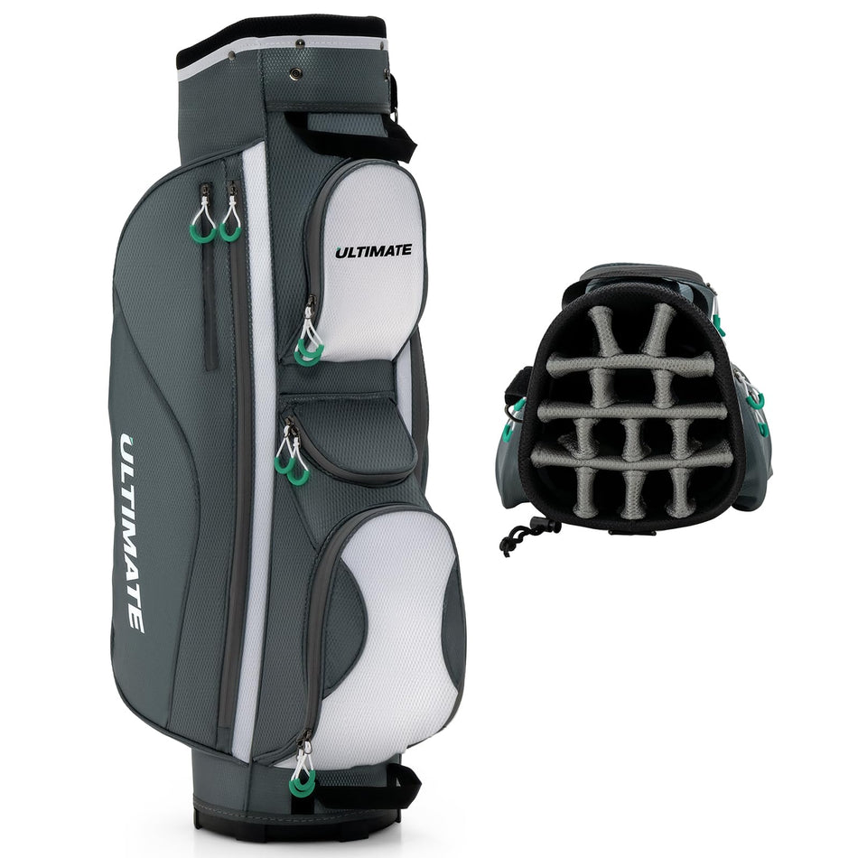 ULTIMATE 14-Way Golf Cart Bag, 3.7 LBS Lightweight Portable Golf Bag with Top Dividers