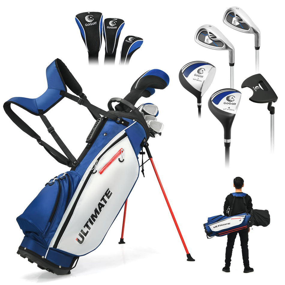 ULTIMATE Men's Golf Club Set, Complete Golf Club Package Set with Bag