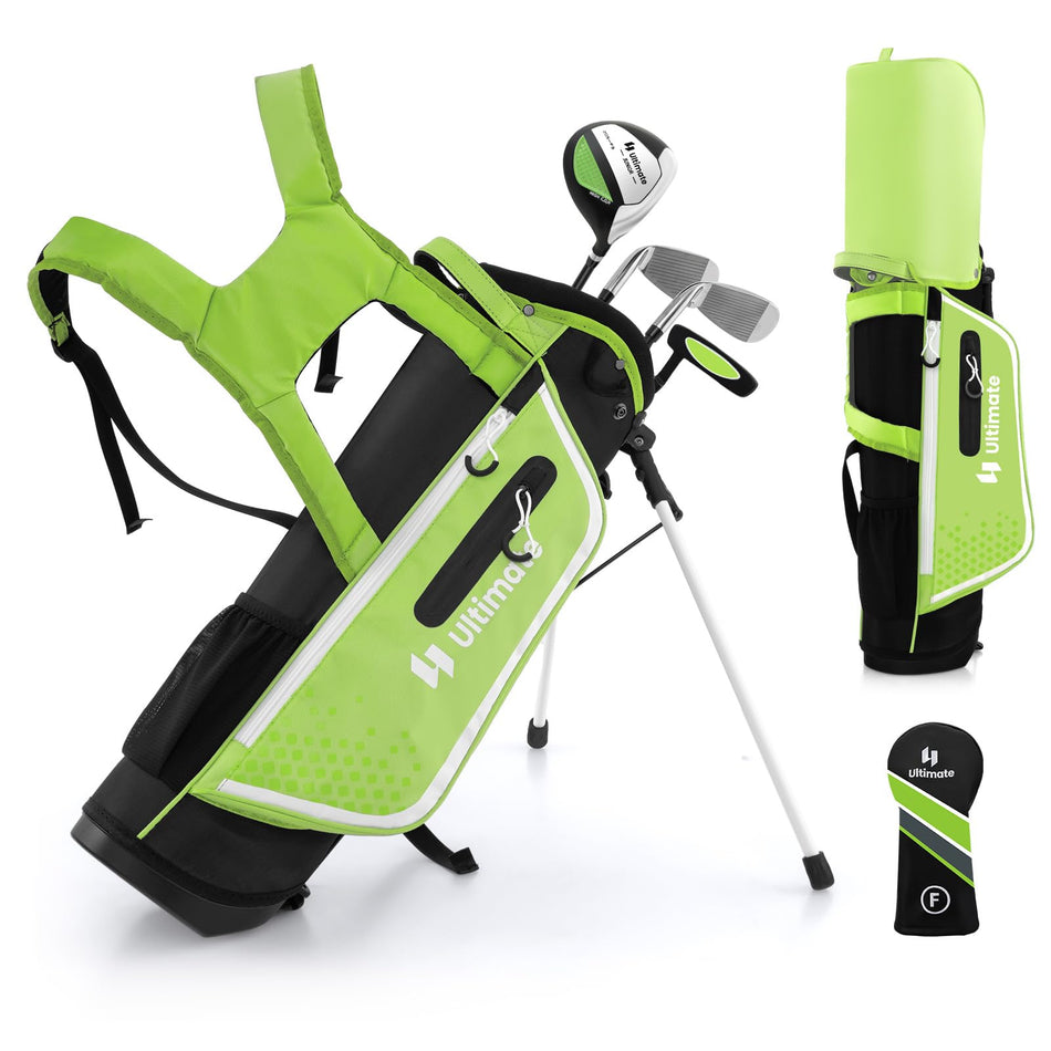 ULTIMATE Junior Complete Golf Club Set, Right Handed Kids Complete Golf Set for Ages 5-7 Boys Girls