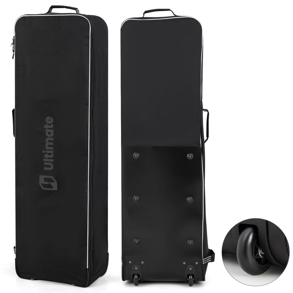 ULTIMATE Golf Travel Bag with Wheels, 600D Heavy Duty Oxford Fabric Golf Travel Case with Name Card Holder and Golf Club Bag Protection